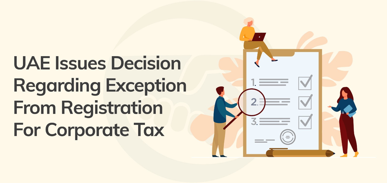 Ministry Of Finance Issues Decision On Exception From Registration For Corporate Tax